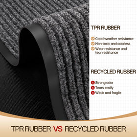 Amyracel durable low-profile door mat fits under most doors