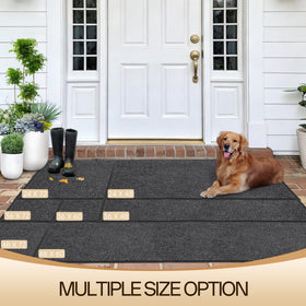 Amyracel mat shows a rubber back for slip-free placement.