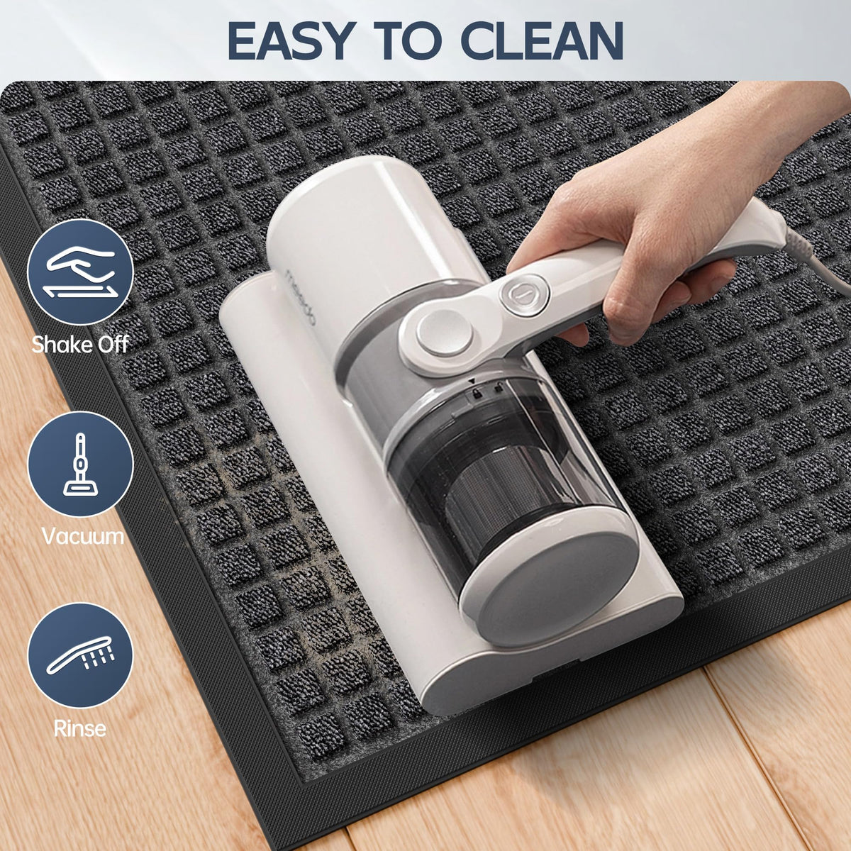 Amyracel mat with natural rubber backing to prevent slipping