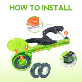 AMZCOM 3-step tying process visual, quick garden tasks with less effort