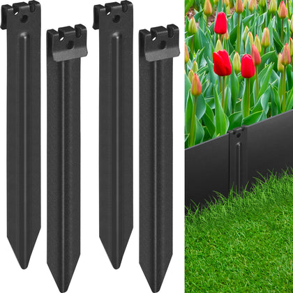 AMZCUBE Landscape Stakes 10-Inch product shot showcasing heavy-duty design for borders.