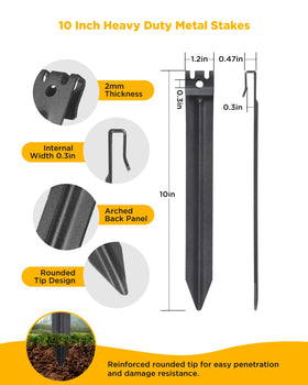 AMZCUBE Soil insertion ease demonstrates simple setup in ground.