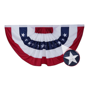 AMZFLAG American bunting flag 3x6 outdoor with durable embroidery for outdoor décor.