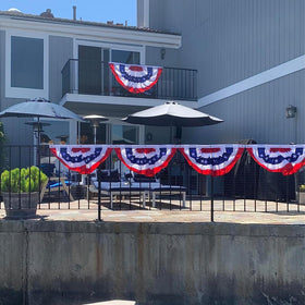 AMZFLAG backyard patriotic display adds national pride to outdoor spaces.