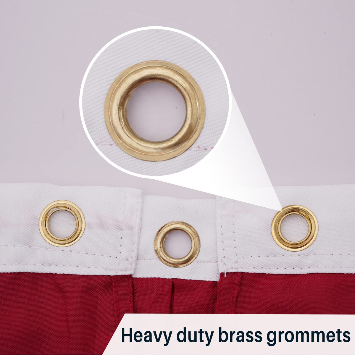 AMZFLAG three brass grommets enable easy exterior hanging options.