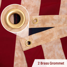AMZFLAG brass grommets enable secure flag mounting on poles.
