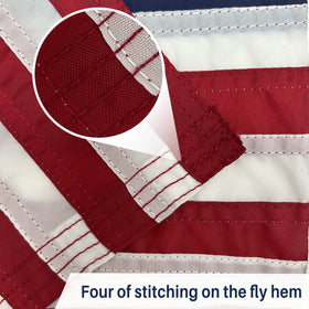 AMZFLAG heavy-duty polyester yacht flag designed to withstand outdoor conditions on water and land.