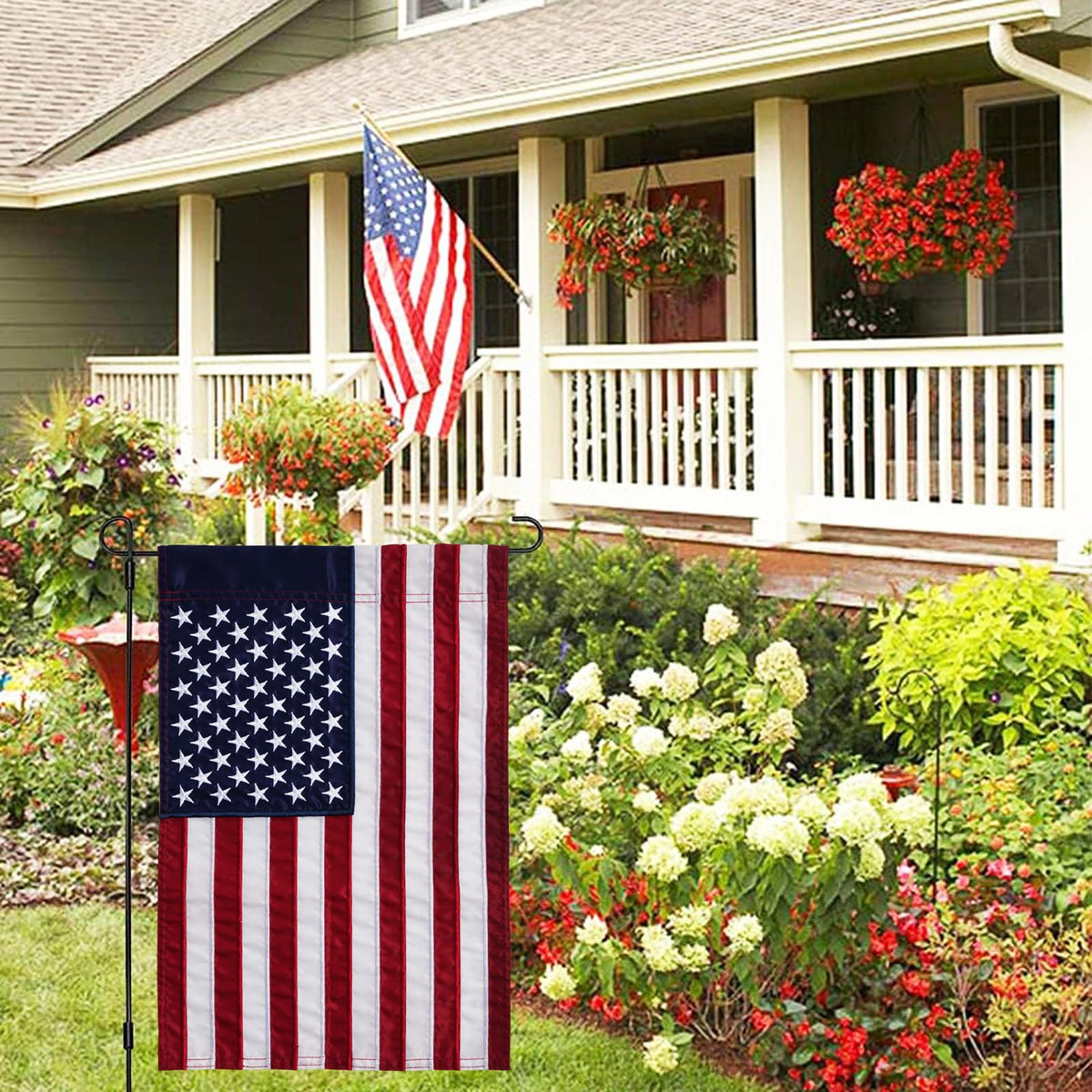AMZFLAG flag features vibrant colors for patriotic home decor outdoors