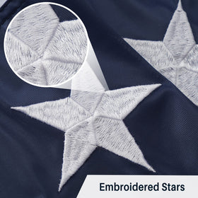 AMZFLAG vivid red white blue bunting enhances patriotic events.