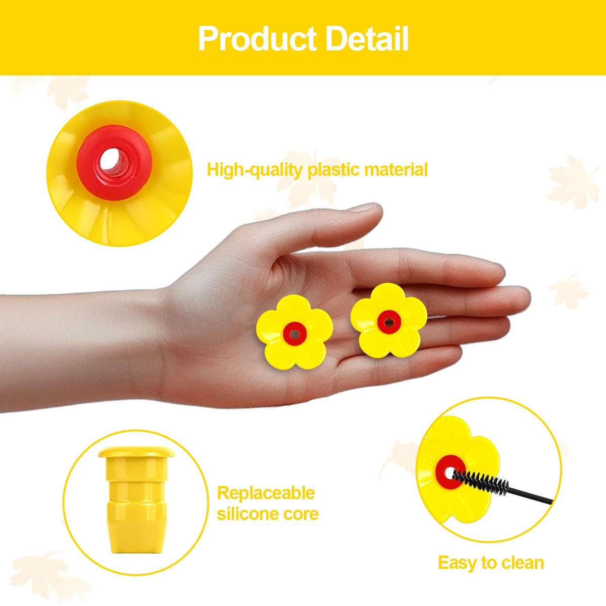 Amzlysdok durable plastic replacement flowers withstand sun and rain for long-lasting color.