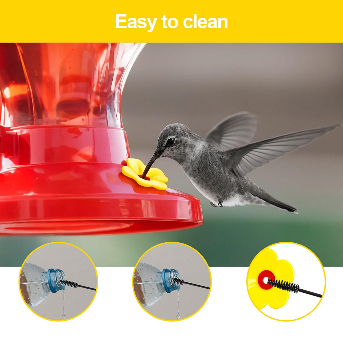 Amzlysdok snap-on replacement flowers fit most standard feeders for quick setup.