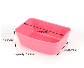 AMZSYLV cage food dish with hook-mount design for secure placement