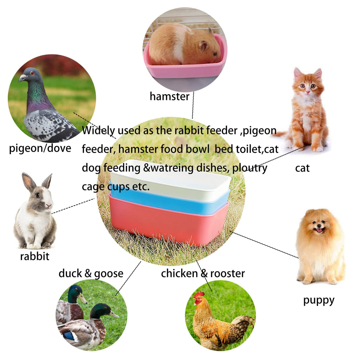 AMZSYLV suitable for poultry and small pets in cages