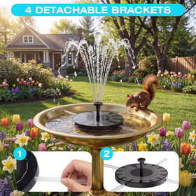 AMZtime suspension bracket stabilizing the fountain.