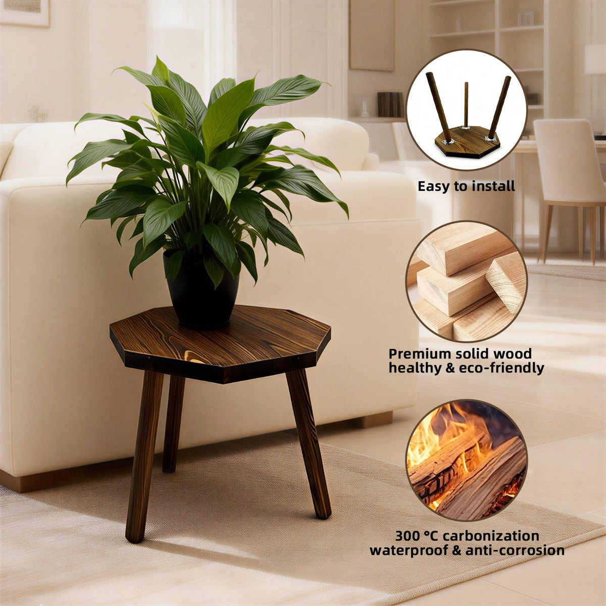 amzwkt stand as stool table captures multi-functional decor utility.