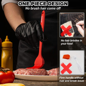 Anaeat dishwasher-safe basting brush ready for quick cleanup after cooking.