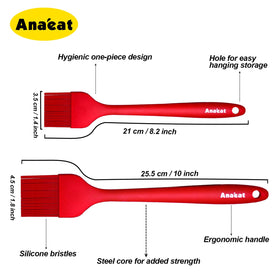 Anaeat heat-resistance up to 446F, stable performance during grilling.