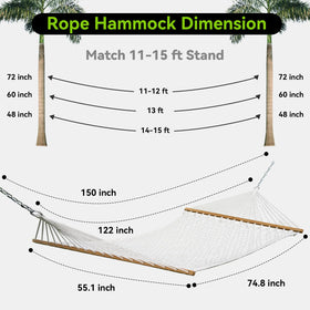 ANAGOO complete hammock set, ready to hang with included hardware.