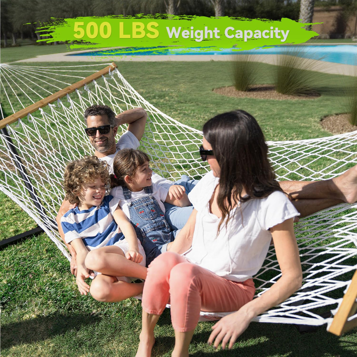 ANAGOO hammock spreader bar wood, sturdy support for a flat lounging surface.