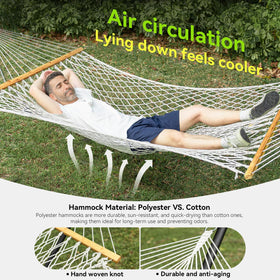 ANAGOO outdoor patio use hammock, weather-resistant for long-lasting enjoyment.
