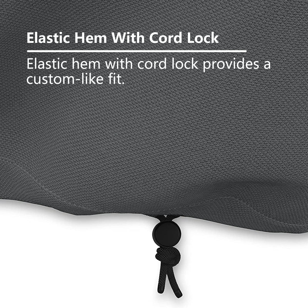 ANANMEI two-pack grey covers provide full-coverage protection for outdoor furniture.
