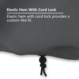 ANANMEI two-pack grey covers provide full-coverage protection for outdoor furniture.
