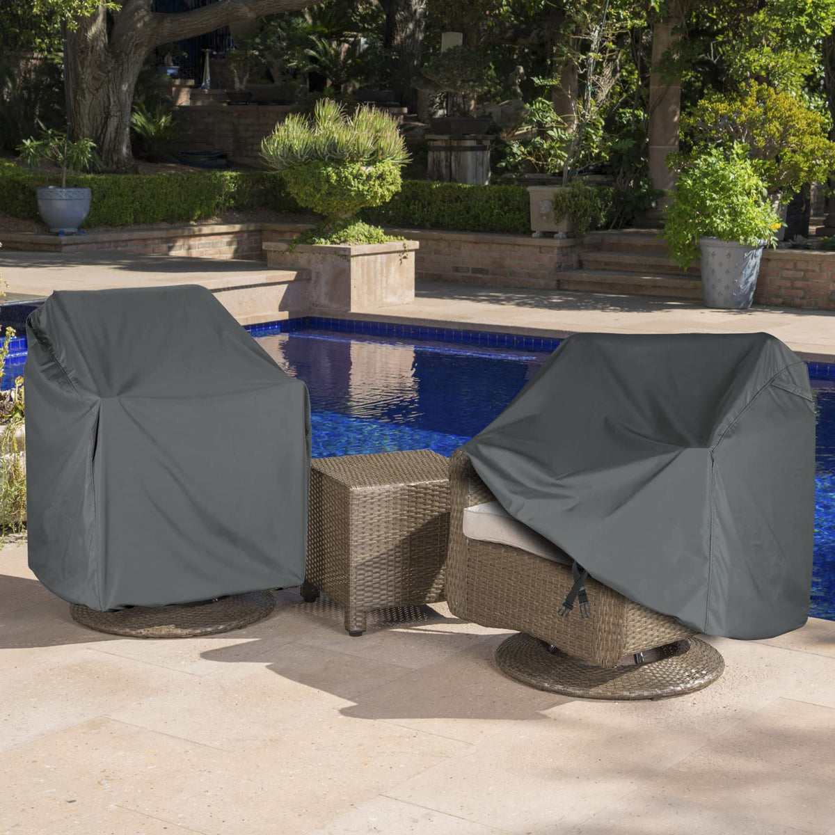 ANANMEI outdoor cover guards against wind, snow, and dust in all seasons.