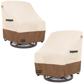 ANartcle outdoor swivel rocker chair cover front view protects from weather during use