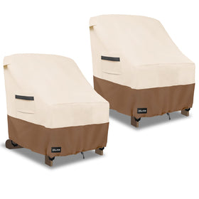 ANartcle patio Adirondack chair cover 2-pack protecting outdoor seating from rain and dust