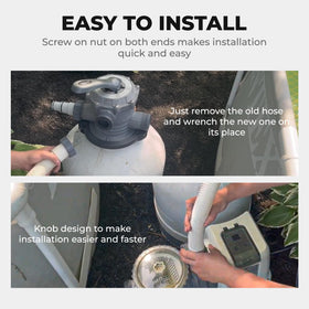 ANATIA 11535 hose connected to Intex 26371EH for easy setup