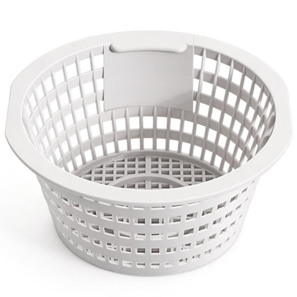 ANATIA skimmer basket inside the skimmer chamber for efficient debris capture.