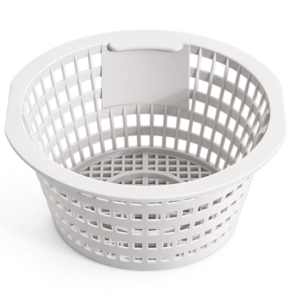 ANATIA skimmer basket inside the skimmer chamber for efficient debris capture.