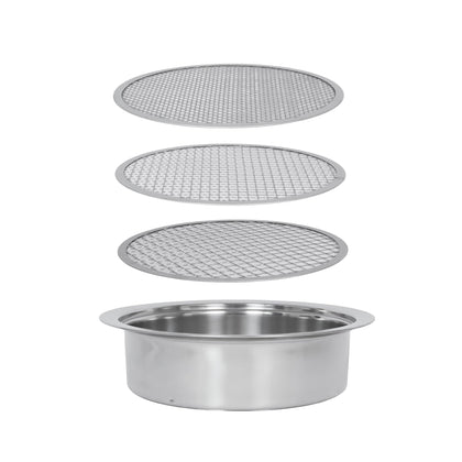 Anbadum soil sifter frame 9.5-inch rim for quick soil screening.