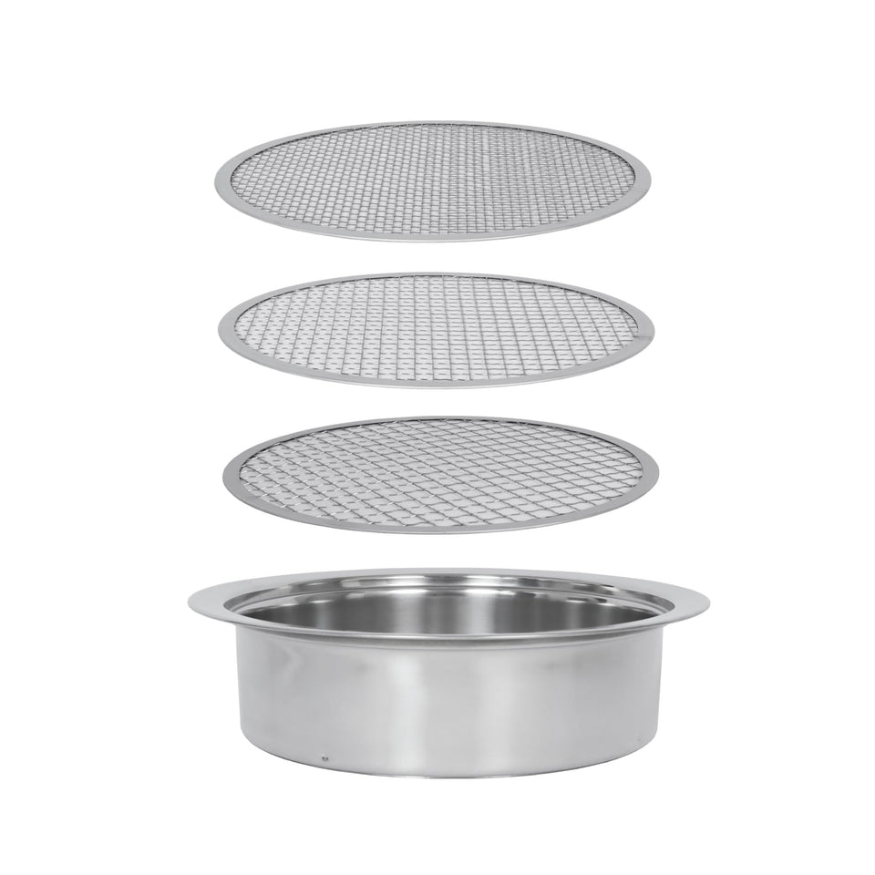 Anbadum soil sifter frame 9.5-inch rim for quick soil screening.
