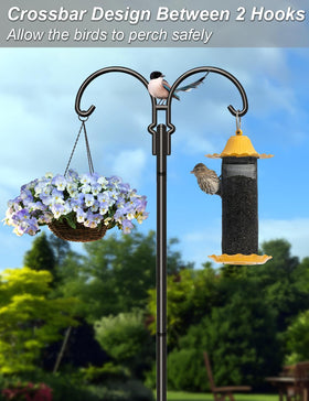 AnBaiMei bird feeder on a sturdy two-sided hook