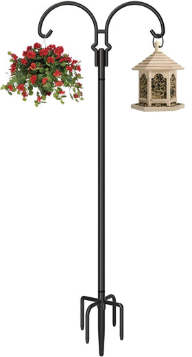 AnBaiMei outdoor double shepherds hook on a stable five-prong base