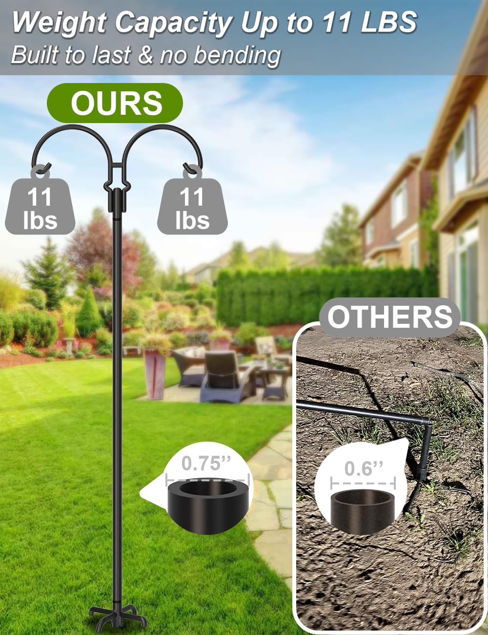 AnBaiMei solar lantern hanging for ambient garden lighting