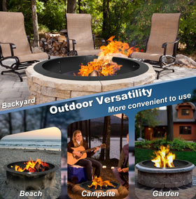 AnBaiMei portable outdoor fire pit ring for patios and camping