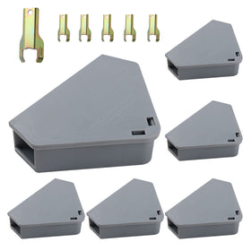 Anblak mouse station 6-pack with keys for secure indoor placement.