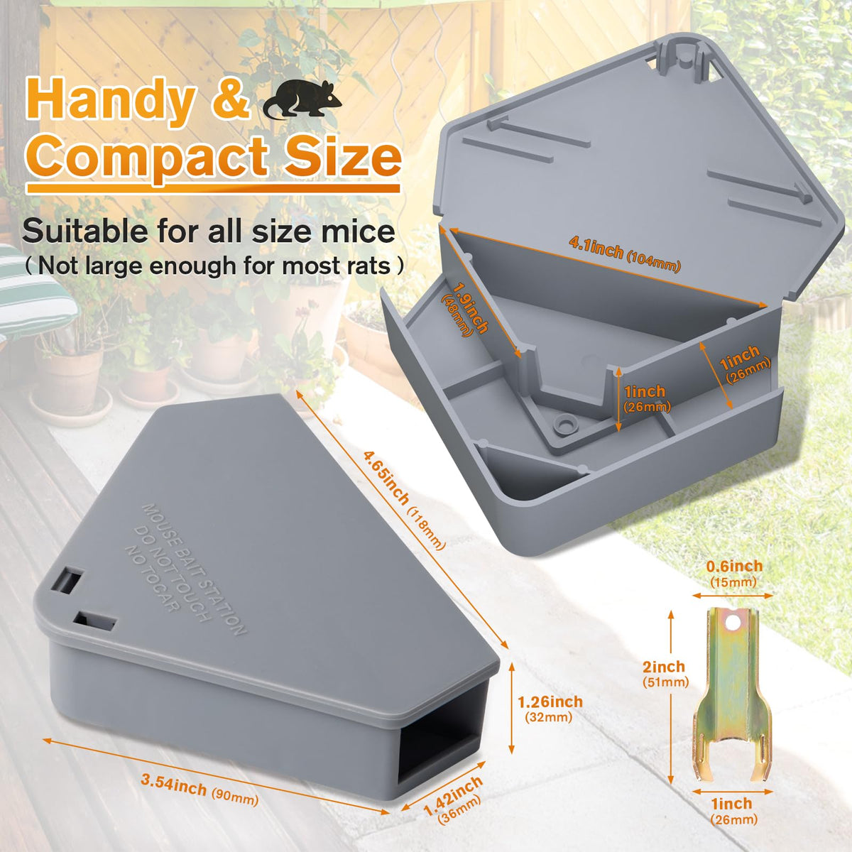Anblak mouse station locking mechanism for safe access by family.