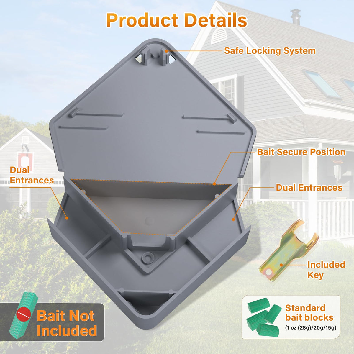 Anblak mouse station weatherproof design for indoor and outdoor use.