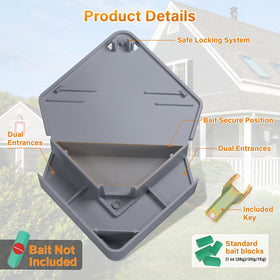 Anblak mouse station weatherproof design for indoor and outdoor use.