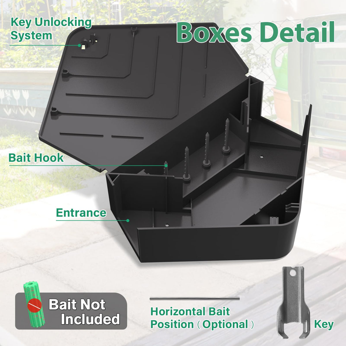 Anblak rat station indoor kitchen placement demonstrates versatile pest deterrence.