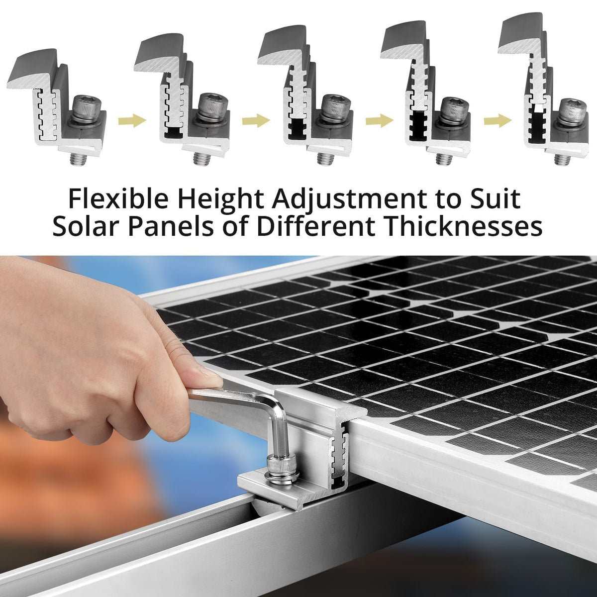 Anbte aluminum mounting brackets kit showcases lightweight strength