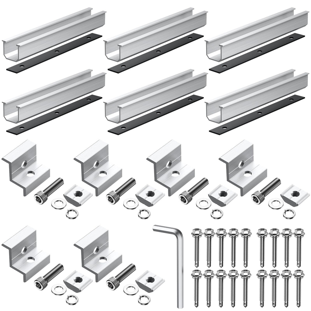 Anbte complete accessory set includes wrench and hardware.