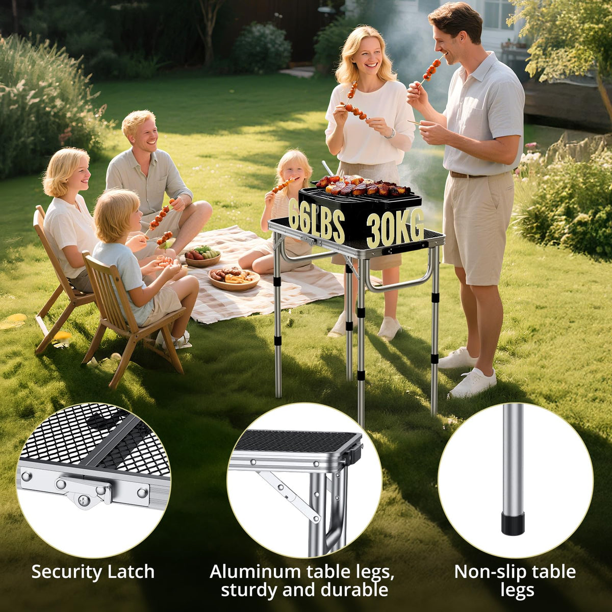 Anbte heat-resistant mesh tabletop resists stains for easy cleanup