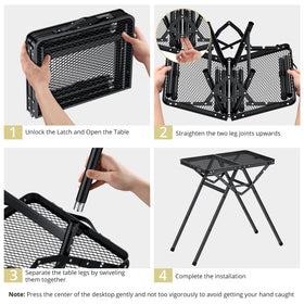 Anbte lightweight metal frame holds up to 180 pounds.