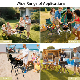 Anbte multifunction outdoor table suitable for camping, BBQ, picnics and patios.