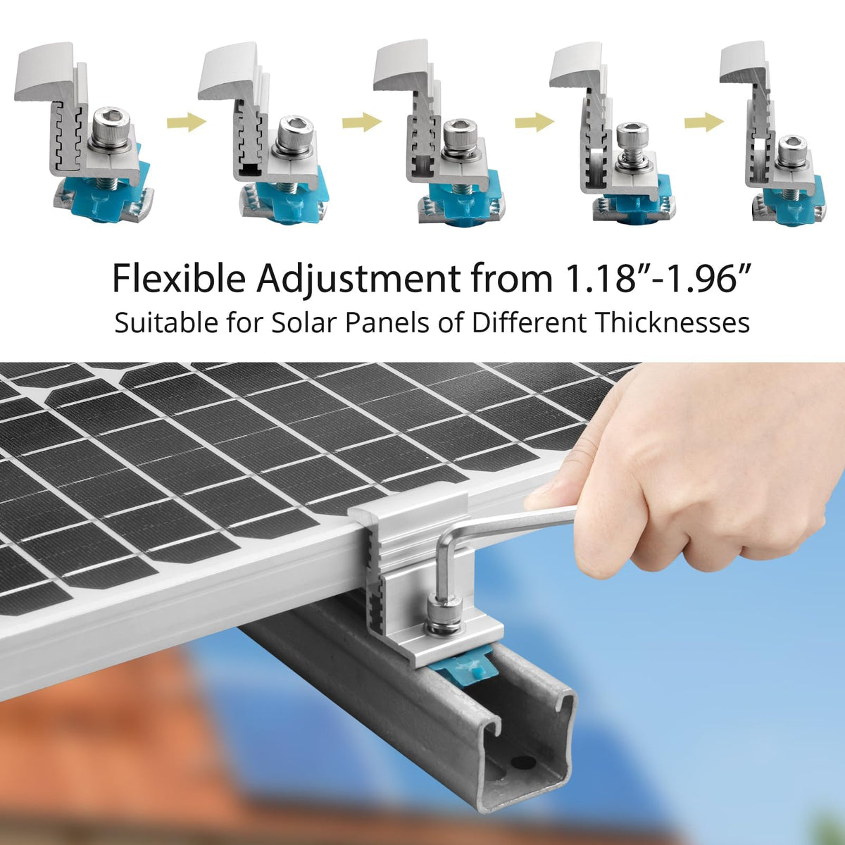 Anbte nuts, bolts, and wrench kit ensures complete hardware for quick setup.