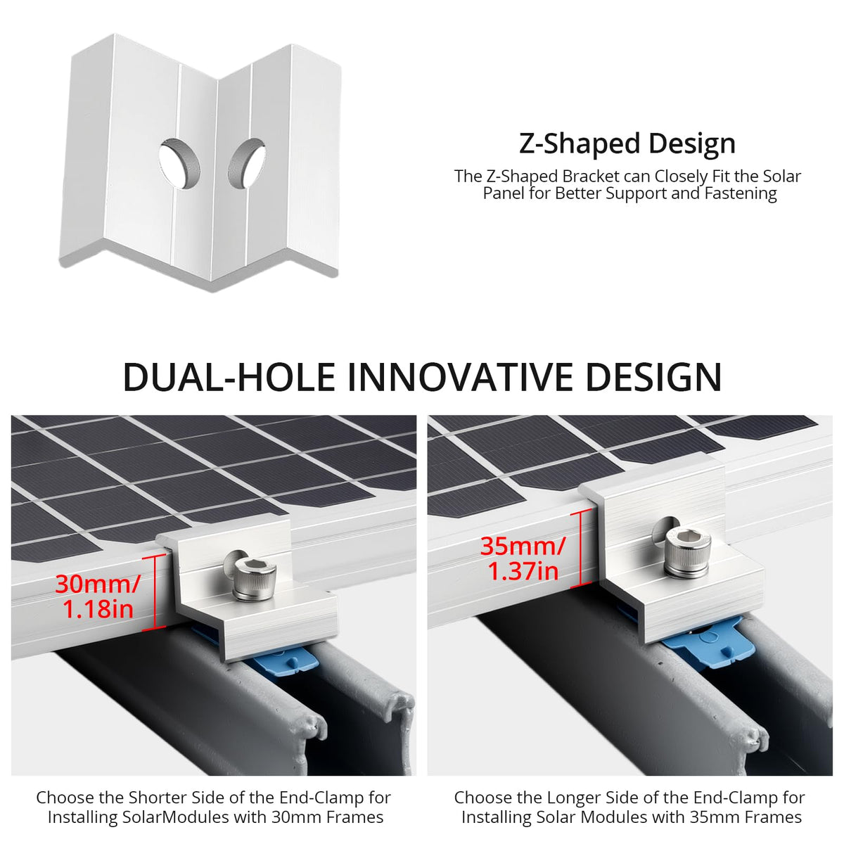 Anbte pre-drilled holes simplify alignment during installation.